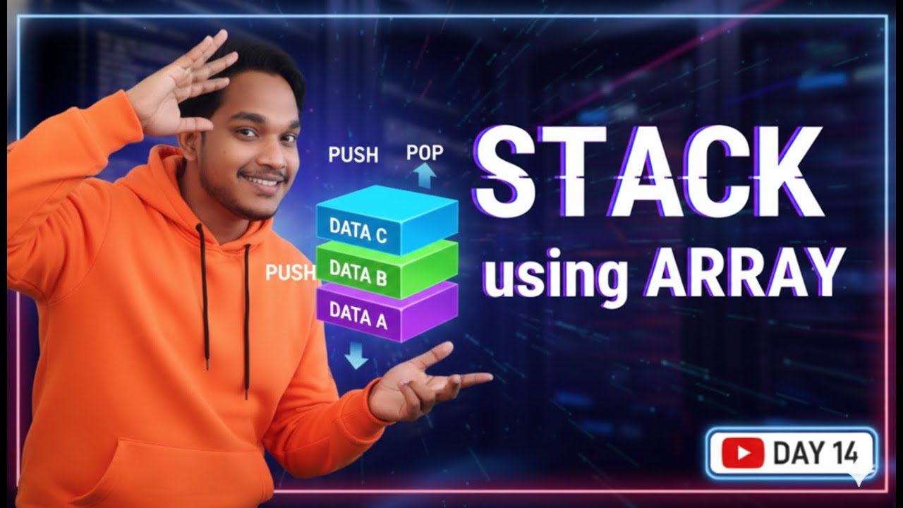 Stack Using Array in Python | Push Pop Peek | Overflow & Underflow ...