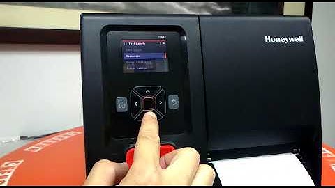 Honeywell PM42 Printer LCD display Tutorial of  doing Test Print