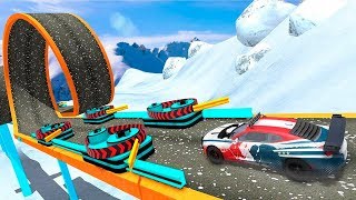 Turbo Car Rush: Mountain Impossible 3D Stunt Driver - Android Gameplay screenshot 1