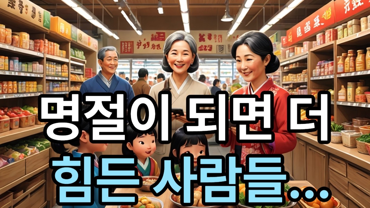 명절은  가족의 빈자리가 더 크게 느껴지죠 ...
