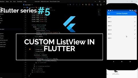 Flutter Widget Series #5 | Custom ListView in Flutter