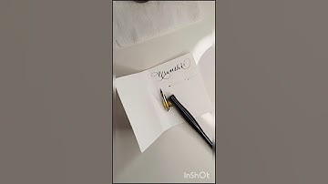 Urvashi in Copperplate calligraphy|Calligraphy using walnut ink|Nikko g nib|Art and craft shorts