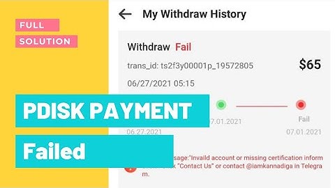Pdisk payment failed full solution Pdisk ka withdrawal cancel ho gya ab paise kaise milega