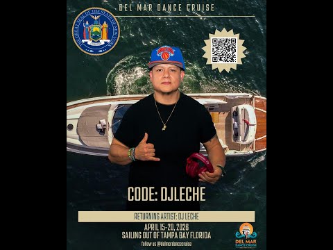 DJ Leche from New York on the Del Mar Dance Cruise 2026