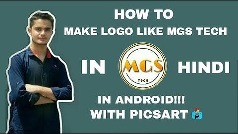 How to make an professional channel icon like MGS TECH with PICSART!!!