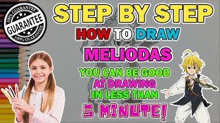 How To Draw Meliodas Easy Step by Step | Cara Menggambar Meliodas Mudah dan Simpel