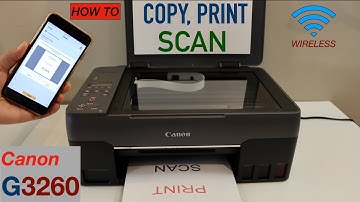 How To Scan, Print & Copy with Canon Pixma G3260 All-in-one Printer?