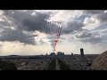 Training flypast over Arc de Triomphe, Paris for Bastille Day