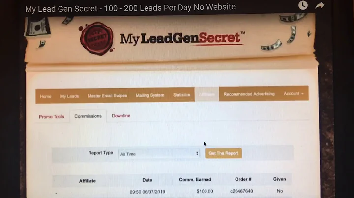 My Lead Gen Secret - 100 - 200 Leads Per Day No Website