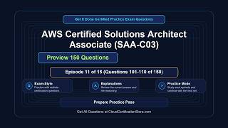 Get It Done Certified AWS Solutions Architect Associate (SAA-C03) | Exam Q&A | Episode 11 (Q101-110)