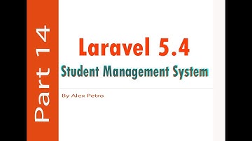 Laravel 5.4 Student Management System - merge cell table part 14 - admin panel laravel part 14
