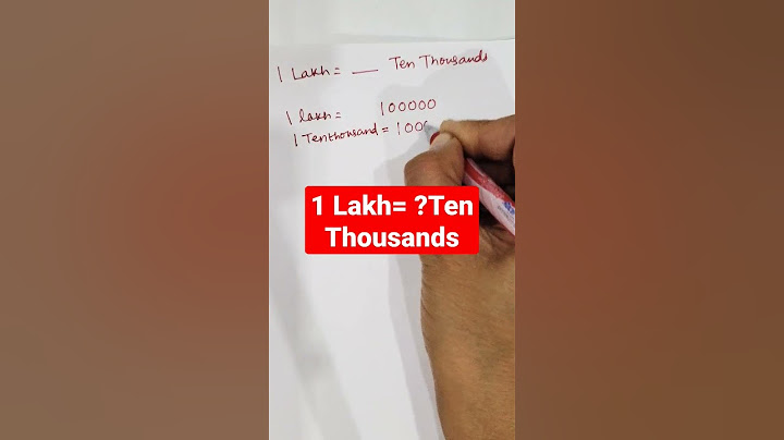 1 Lakh= ?Ten Thousand s#shorts #youtubeshorts
