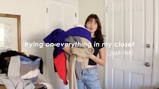 trying on everything in my closet pt. 2 (sweaters and tops)