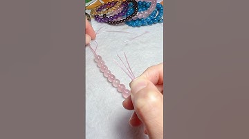 How to use 3 cords to make elastic bracelet? #diy #howto #howtomake #bracelet