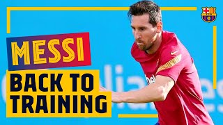 Leo Messi Returns To Action Youtube