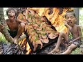 Primitive Technology - Kmeng Prey - Cooking Shrimp On A Rock