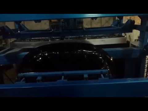 Thick sheet vacuum forming machine for car bumpers - YouTube