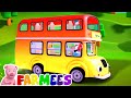 колеса на автобусе | стихи для малышей | обучающие | Farmees Russia | потешки
