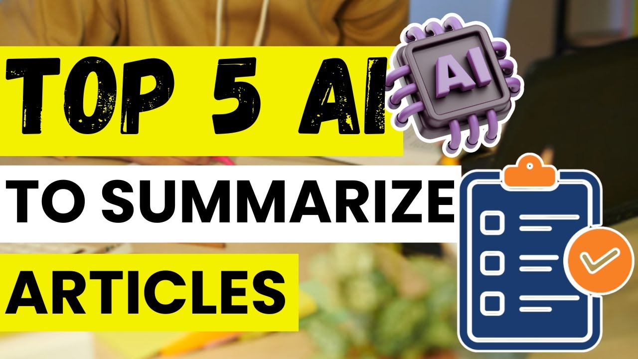 📰 TOP 5 Best AI Tools to Summarize Articles in 2026 | The best Article ...