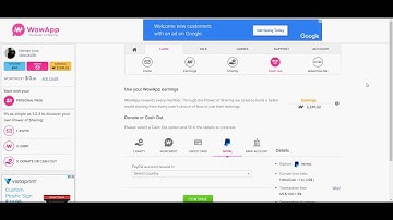 My wowapp first paypal #wowappUSA cash out part 1