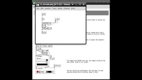 PDida (Pure Data) help patch: Melody Generation - dalia