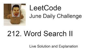 Daily Leetcode #91: Jun 30, 2020 - 212. Word Search II