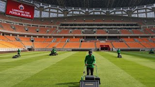 GETTING CLASSY‼️PITCH LOOKING SHARP, AHEAD OF PERSIJA JAKARTA TEAM LAUNCH, JIS STADIUM UPDATE