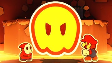 Paper Mario Color Splash - 100% Walkthrough Part 19 No Commentary Gameplay - Big Lava Bubble Fight