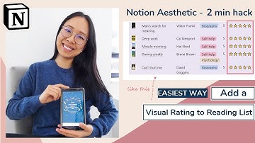 2 minutes Notion Hack - How to add a visual rating in Notion? | Found in Gems