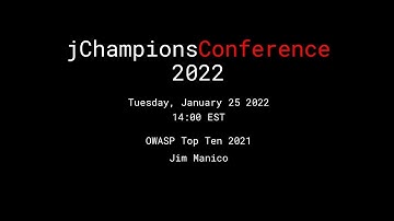 Jim Manico - OWASP Top Ten 2021