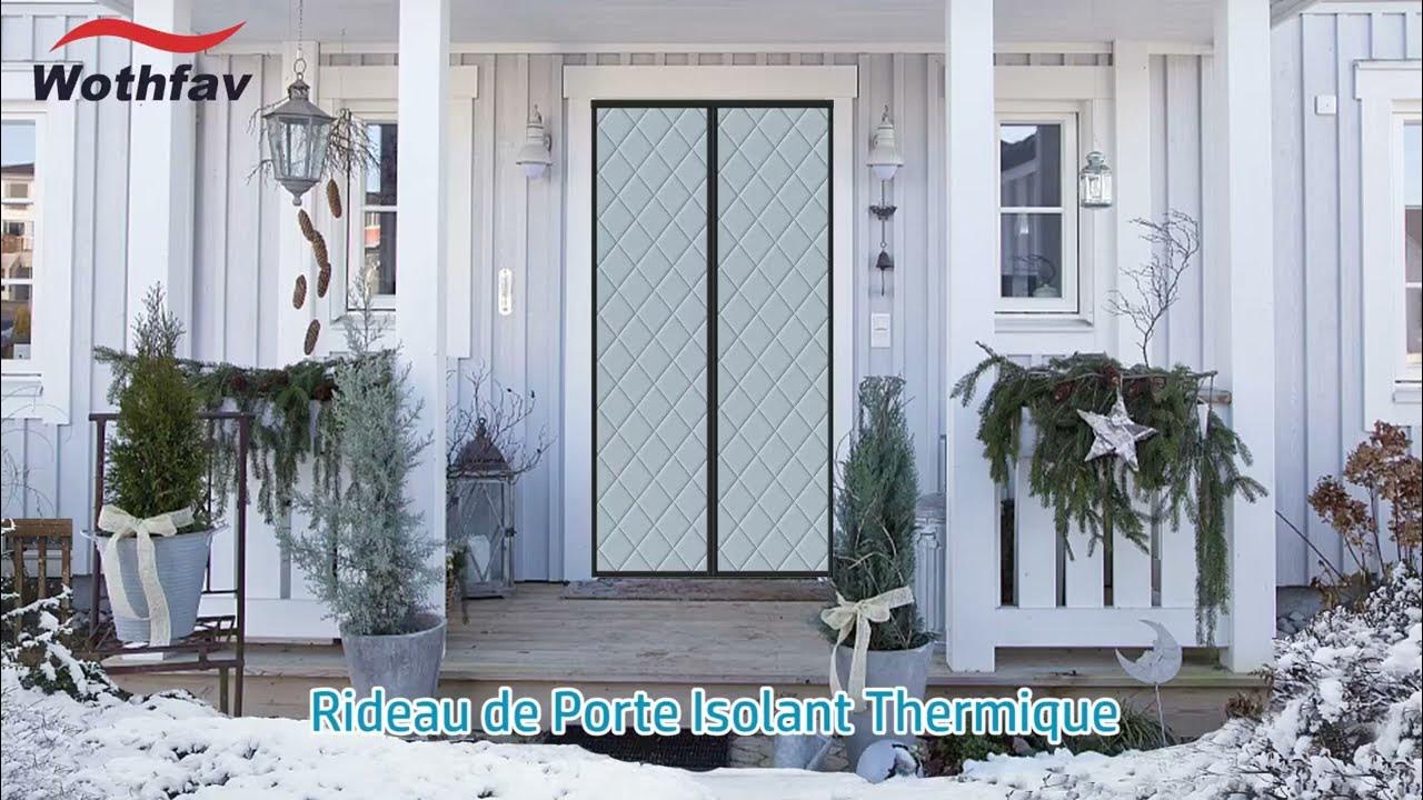 L'invention d'un rideau de porte isolant magnétique pour réduire les  déperditions thermiques 