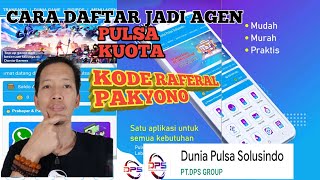 Cara daftar jadi agen pulsa dan kuota di Dunia pulsa solusindo screenshot 2