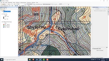 Making contour and projecting it in MUTM Nepal Tutorial part 2 of 2