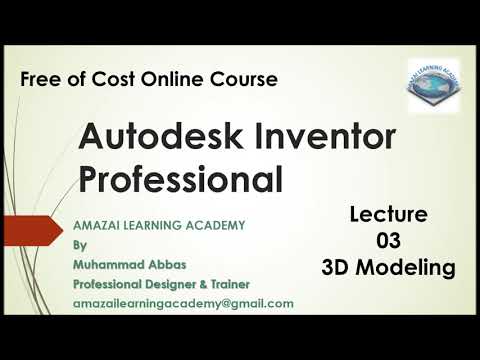Autodesk Inventor Professional Lecture 03 @amazailearningacademy6782