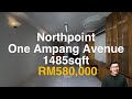 One ampang avenue northpoint  1485sqft  31 bedroom  2 car parks  for sale