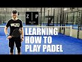 Webby learns how to play padel at zmash padel in sterling heights michigan