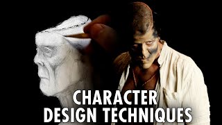 Character Design Techniques: Sketching, Photoshop, Sculpting &amp; Prosthetic Makeup Testing TRAILER