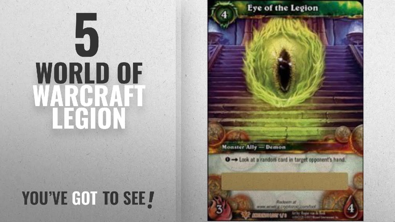 Top 10 World Of Warcraft Legion [2018]: Eye Of The Legion Loot Card World Of Warcraft WoW