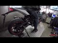 Dynamometer Husqvarna Nuda 900 with Remus exhaust and standard exhaust