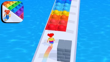 Pop It Run‪ ​- All Levels Gameplay Android,ios (Levels 13-15)