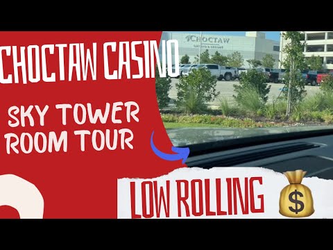 Choctaw Casino Sky Tower Room Tour and Low Rolling on the Slots