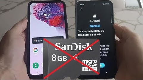 Sd card not working samsung S20