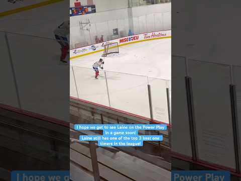 Laine still has one of the top 3 best one timers in the league!