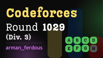 Codeforces Round 1029 (Div. 3) Screencast | Explanations in Bengali (A - G) | arman_ferdous