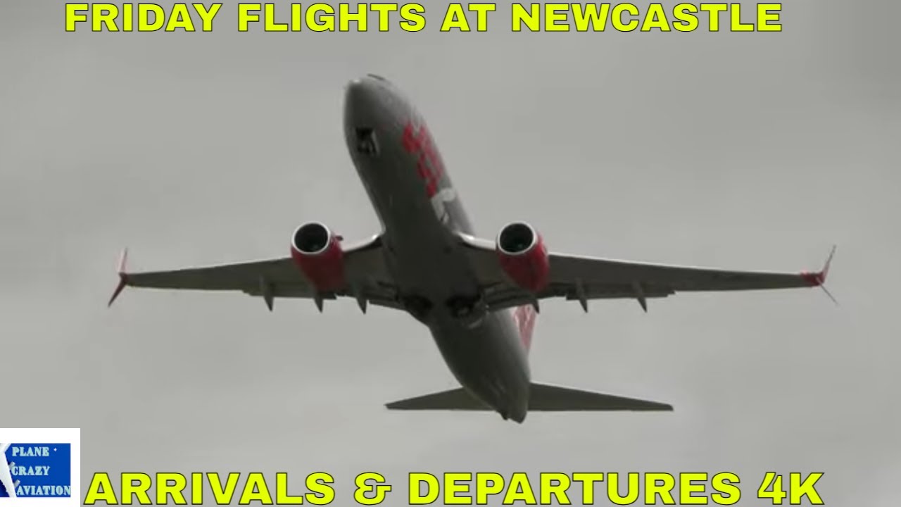 Friday Afternoon Plane Spotting at Newcastle Airport | Arrivals & Departures in 4K