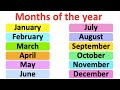 Months of the year  pronunciation lesson  british english