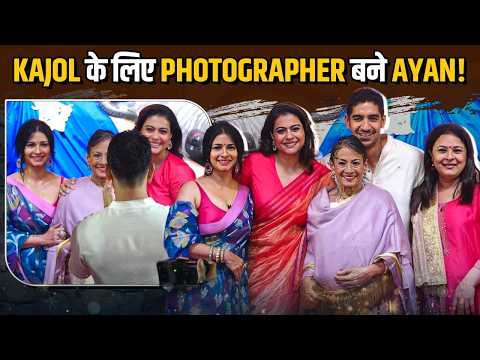 Ayan Mukerji Turns Photographer for Kajol at North Bombay Durga Puja | Watch Video