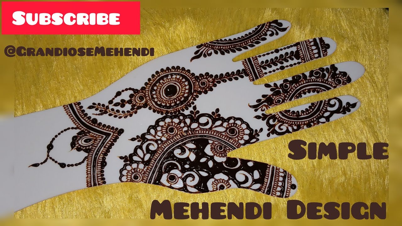Simple Mehendi Design 33 by 