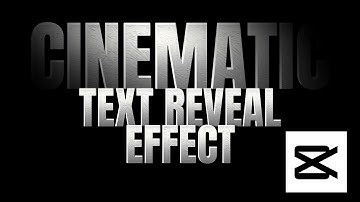 How To Make A Cinematic Text Reveal Effect In CapCut PC (Step by Step Tutorial Using Masking)