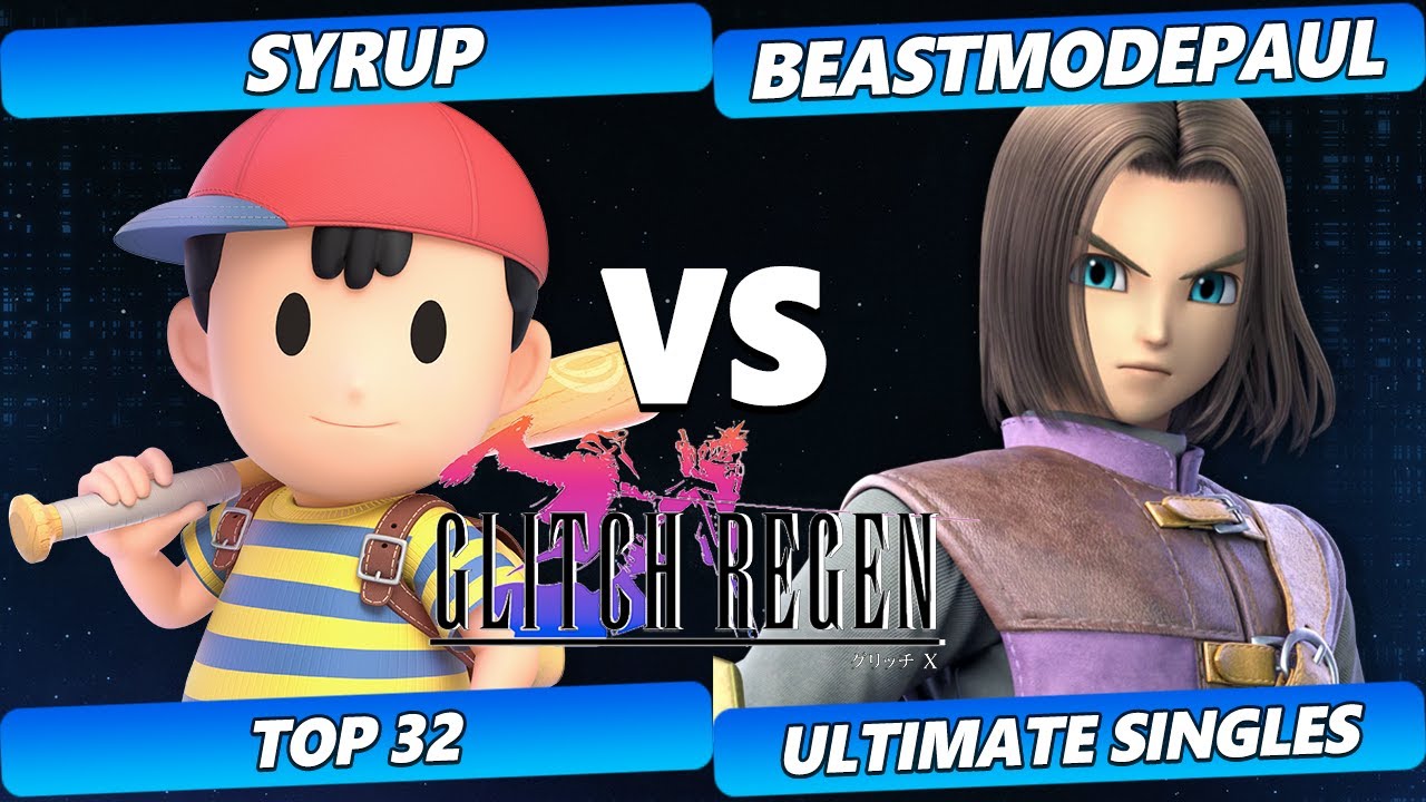 Glitch Regen  - Syrup (Ness) Vs. BeastModePaul (Hero) Smash Ultimate Tournament